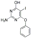 2-AMINO-4-HYDROXY-5-IODO-6-PHENOXYPYRIMIDINE Struktur