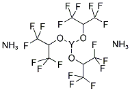 YTTRIUM HEXAFLUOROISOPROPOXIDE-DIAMMONIA COMPLEX Struktur