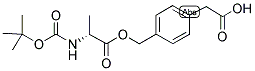 BOC-D-ALA-O-CH2-PHE-CH2-COOH Struktur