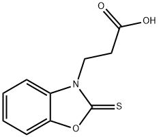 3-(2-THIOXO-BENZOOXAZOL-3-YL)-PROPIONIC ACID Struktur