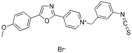 N-(3-ISOTHIOCYANATOBENZYL)-4-[5-(4-METHOXYPHENYL)-2-OXAZOLYL]PYRIDINIUM BROMIDE Struktur