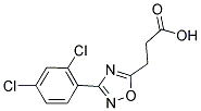 3-[3-(2,4-DICHLOROPHENYL)-1,2,4-OXADIAZOL-5-YL]PROPANOIC ACID Struktur