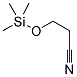 3-TRIMETHYLSILYLHYDROXYPROPIONITRILE Struktur