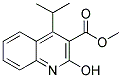 2-HYDROXY-4-ISOPROPYL-3-QUINOLINE CARBOXYLIC ACID METHYL ESTER Struktur