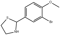 2-(3-BROMO-4-METHOXYPHENYL)-1,3-THIAZOLIDINE Struktur