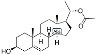 5-PREGNEN-3-BETA, 20-ALPHA-DIOL 20-ACETATE Struktur