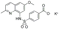 4-(6-METHOXY-8-QUINALDINYL-AMINOSULFONYL)BENZOIC ACID POTASSIUM SALT Struktur