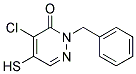 2-BENZYL-4-CHLORO-5-MERCAPTO-2,3-DIHYDROPYRIDAZIN-3-ONE Struktur