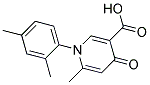 1-(2,4-DIMETHYLPHENYL)-6-METHYL-4-OXO-1,4-DIHYDRO-3-PYRIDINECARBOXYLIC ACID Struktur