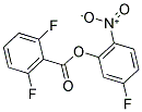 5-FLUORO-2-NITROPHENYL 2,6-DIFLUOROBENZOATE Struktur