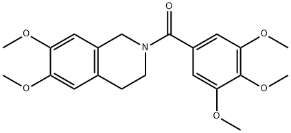 [6,7-DIMETHOXY-3,4-DIHYDRO-2(1H)-ISOQUINOLINYL](3,4,5-TRIMETHOXYPHENYL)METHANONE Struktur