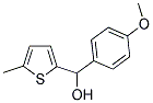 4-METHOXYPHENYL-(5-METHYL-2-THIENYL)METHANOL Struktur