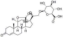 4-PREGNEN-11-BETA, 21-DIOL-3,18,20-TRIONE 21-GLUCOSIDURONATE Struktur