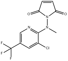 1-[[3-CHLORO-5-(TRIFLUOROMETHYL)-2-PYRIDINYL](METHYL)AMINO]-1H-PYRROLE-2,5-DIONE Struktur