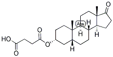 5-BETA-ANDROSTAN-3-ALPHA-OL-17-ONE HEMISUCCINATE Struktur