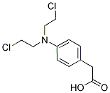 2-(4-[DI(2-CHLOROETHYL)AMINO]PHENYL)ACETIC ACID Struktur