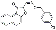 1-OXO-1,2-DIHYDRONAPHTHO[2,1-B]FURAN-2-CARBALDEHYDE O-(4-CHLOROBENZYL)OXIME Struktur