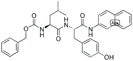 CBZ-L-LEU-L-TYR-BETA-NAPHTHYLAMIDE Struktur