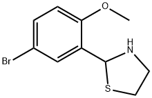 2-(5-BROMO-2-METHOXYPHENYL)-1,3-THIAZOLIDINE Struktur