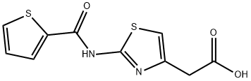 (2-[(THIEN-2-YLCARBONYL)AMINO]-1,3-THIAZOL-4-YL)ACETIC ACID Struktur