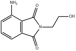 4-AMINO-2-(2-HYDROXY-ETHYL)-ISOINDOLE-1,3-DIONE Struktur