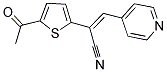 2-(5-ACETYL-2-THIENYL)-3-(4-PYRIDINYL)ACRYLONITRILE Struktur