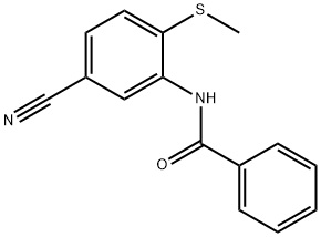 N-[5-CYANO-2-(METHYLSULFANYL)PHENYL]BENZENECARBOXAMIDE Struktur