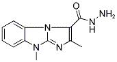 2,9-DIMETHYL-9H-IMIDAZO[1,2-A]BENZIMIDAZOLE-3-CARBOHYDRAZIDE Struktur