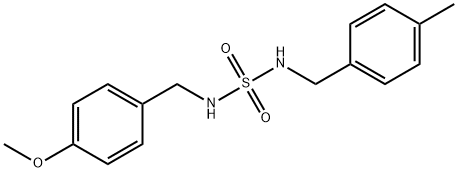 N-(4-METHOXYBENZYL)-N'-(4-METHYLBENZYL)SULFAMIDE Struktur