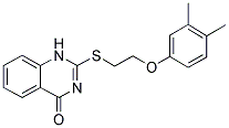 2-([2-(3,4-DIMETHYLPHENOXY)ETHYL]THIO)QUINAZOLIN-4(1H)-ONE Struktur