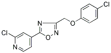 3-[(4-CHLOROPHENOXY)METHYL]-5-(2-CHLORO-4-PYRIDYL)-1,2,4-OXADIAZOLE Struktur