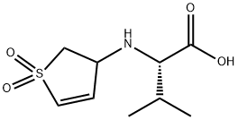 2-(1,1-DIOXO-2,3-DIHYDRO-1H-1LAMBDA6-THIOPHEN-3-YLAMINO)-3-METHYL-BUTYRIC ACID Struktur