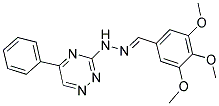 3,4,5-TRIMETHOXYBENZALDEHYDE (5-PHENYL-1,2,4-TRIAZIN-3-YL)HYDRAZONE Struktur