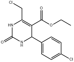 ETHYL 6-(CHLOROMETHYL)-4-(4-CHLOROPHENYL)-2-OXO-1,2,3,4-TETRAHYDROPYRIMIDINE-5-CARBOXYLATE Struktur