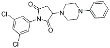 1-(3,5-DICHLOROPHENYL)-3-(4-PHENYLPIPERAZINO)DIHYDRO-1H-PYRROLE-2,5-DIONE Struktur