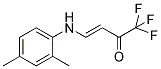 4-(2,4-DIMETHYLANILINO)-1,1,1-TRIFLUOROBUT-3-EN-2-ONE Struktur