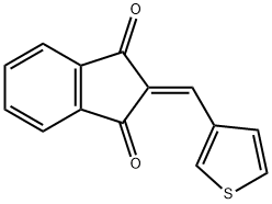 2-(3-THIENYLMETHYLENE)INDANE-1,3-DIONE Struktur