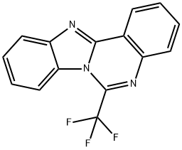 6-(TRIFLUOROMETHYL)[1,3]BENZIMIDAZO[1,2-C]QUINAZOLINE Struktur