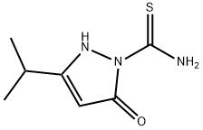 1-(AMINOTHIOXOMETHYL)-3-(ISOPROPYL)-3-PYRAZOLIN-5-ONE Struktur