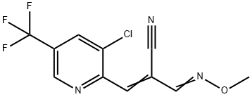 3-[3-CHLORO-5-(TRIFLUOROMETHYL)-2-PYRIDINYL]-2-[(METHOXYIMINO)METHYL]ACRYLONITRILE Struktur