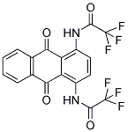 N-(9,10-DIOXO-4-[(2,2,2-TRIFLUOROACETYL)AMINO]-9,10-DIHYDRO-1-ANTHRACENYL)-2,2,2-TRIFLUOROACETAMIDE Struktur