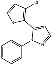 5-(3-CHLORO-2-THIENYL)-1-PHENYL-1H-PYRAZOLE Struktur