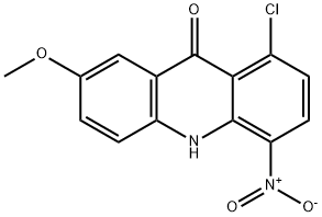 1-CHLORO-7-METHOXY-4-NITRO-9,10-DIHYDROACRIDIN-9-ONE Struktur