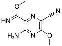 3-AMINO-6-CYANO-5-METHOXY-2-PYRAZINECARBOXIMIDIC ACID, METHYL ESTER Struktur