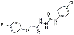 1-(2-(4-BROMOPHENOXY)ACETYL)-4-(4-CHLOROPHENYL)SEMICARBAZIDE Struktur