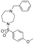 1-BENZYL-HEXAHYDRO-4-[(4-METHOXYPHENYL)SULPHONYL]-1,4-DIAZEPINE Struktur