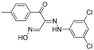 2-[2-(3,5-DICHLOROPHENYL)HYDRAZONO]-3-(4-METHYLPHENYL)-3-OXOPROPANAL OXIME Struktur