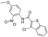 3-CHLORO-N-(4-METHOXY-2-NITROPHENYL)-1-BENZOTHIOPHENE-2-CARBOXAMIDE Struktur