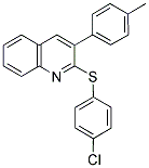 2-[(4-CHLOROPHENYL)SULFANYL]-3-(4-METHYLPHENYL)QUINOLINE Struktur