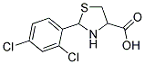 2-(2,4-DICHLORO-PHENYL)-THIAZOLIDINE-4-CARBOXYLIC ACID Struktur